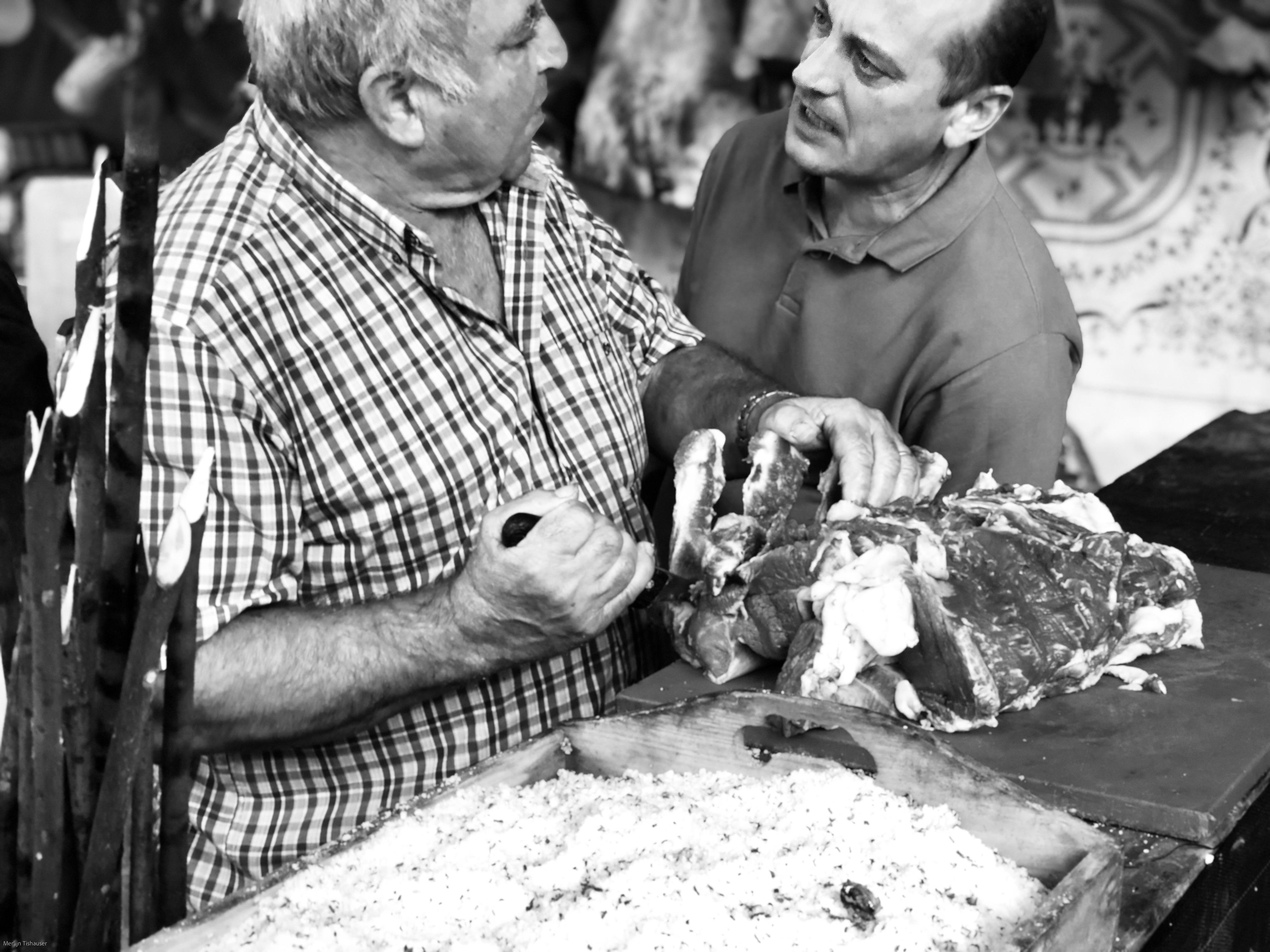 Butchers at work in Madeira